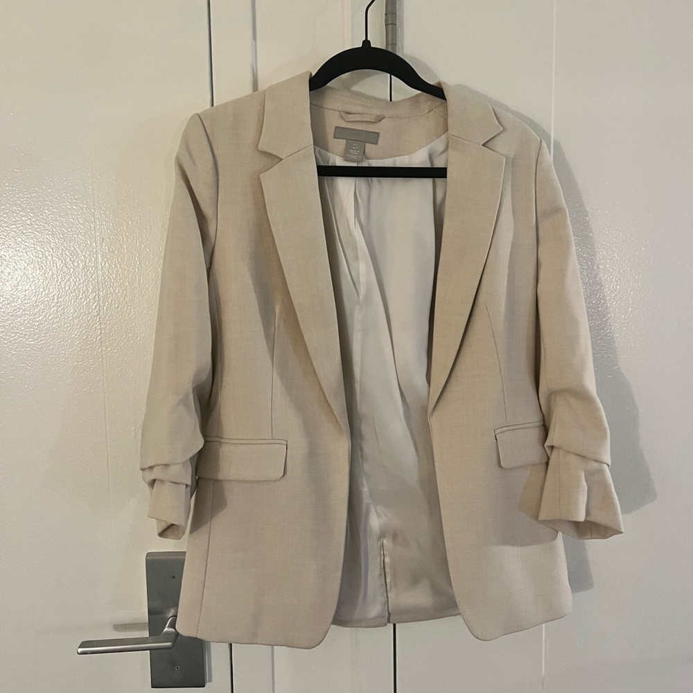 H&M Oversized Cream Blazer